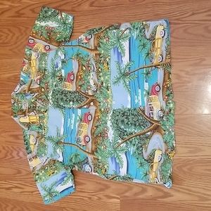 Aloha bench‎ Hawaiian shirt med